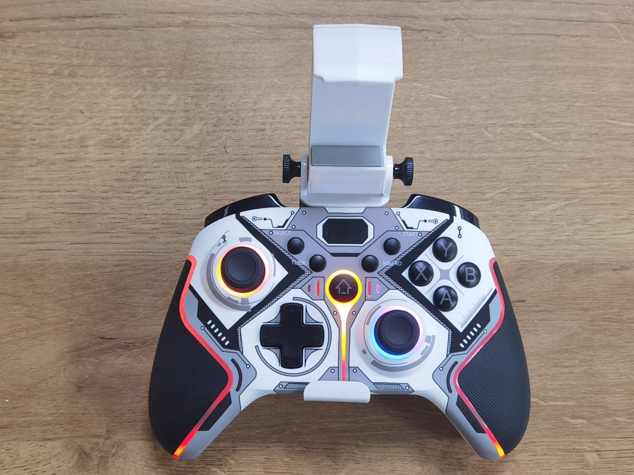 PS4/Android/ios RGB Breathing Lighting Wireless hall Controller Black
