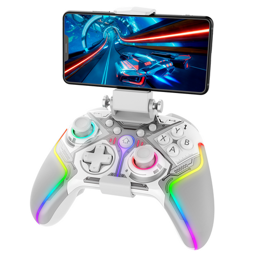 PS4/Android/ios RGB Breathing Lighting Wireless hall Controller Black