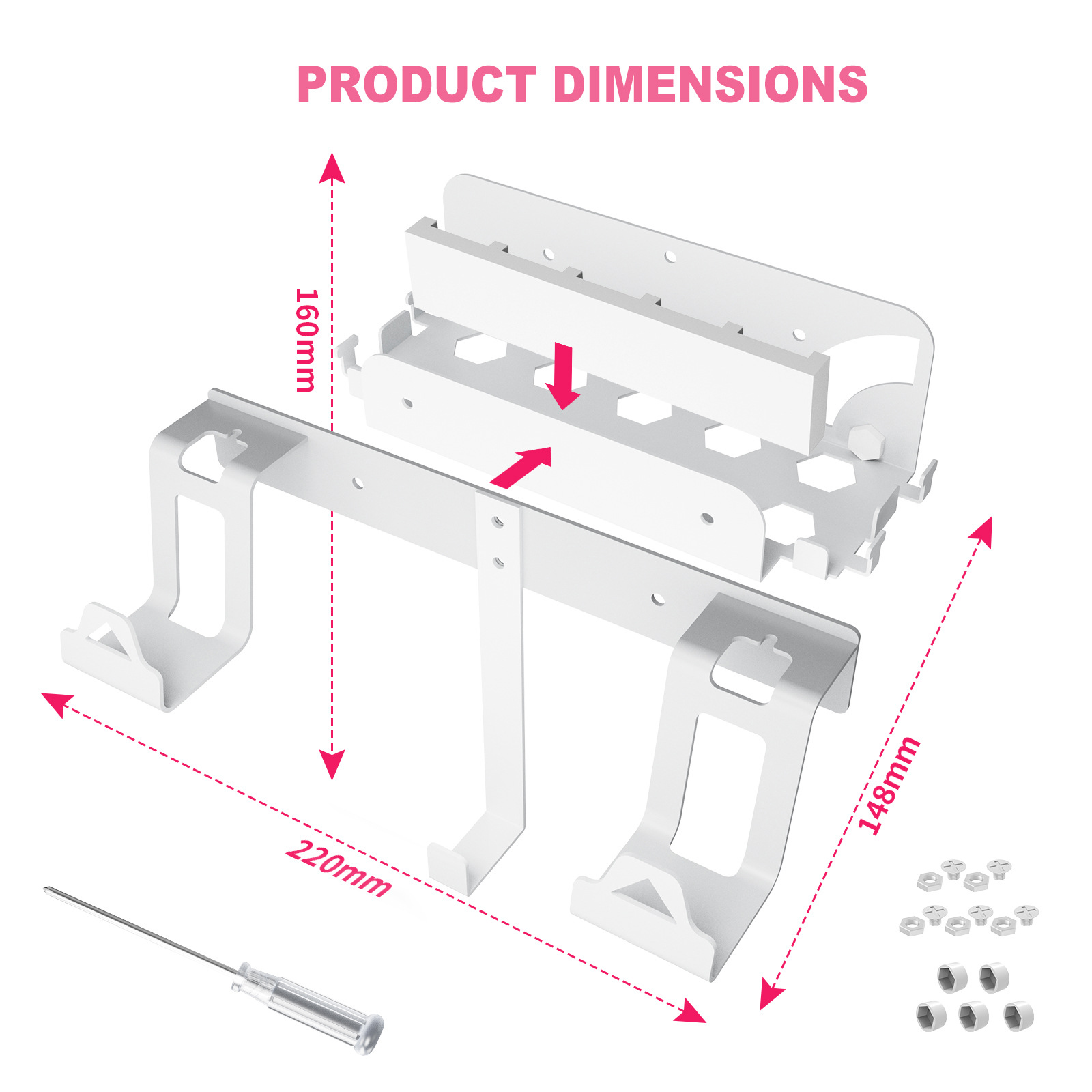 Switch/Switch 2 wall mount bracket with 5 slots - Image 4