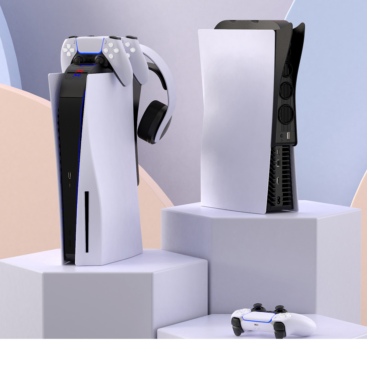 PS5 2-in-1 Cooling Fan & Dual Controller Charging Stand - Image 2