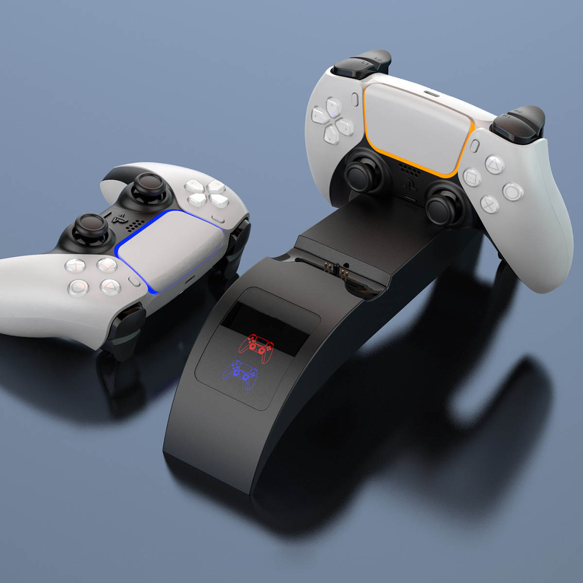 PS5 Dual Controller Charging Dock with LED Indicators - Image 3